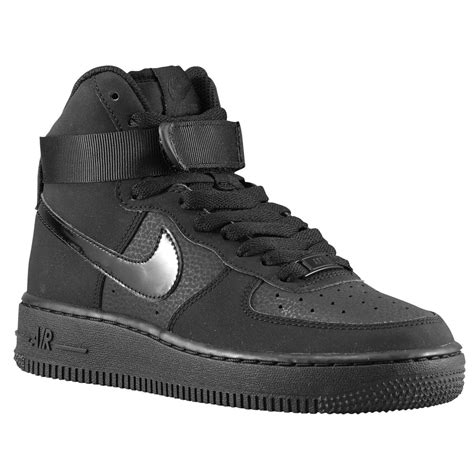 Nike Air Force 1 High - Boys' Grade School - Basketball - Shoes - Black ...