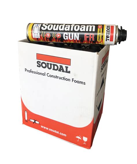 Soudal Soudafoam Gun FR SOUDAL BOX of 12 Red 750ml Aerosol Cartridges