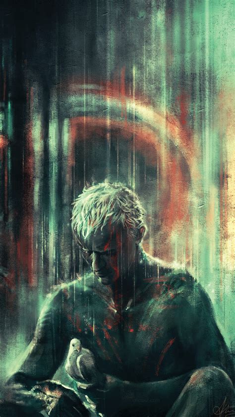 Like Tears in Rain Mobile Wallpaper | Blade runner art, Blade runner ...