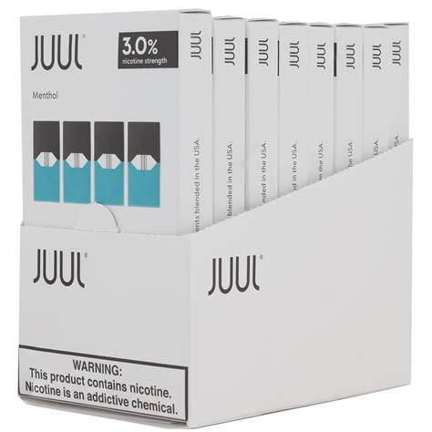 Juul Menthol 4pk Pods 3% - Box of 8: Refreshing Vaping Experience