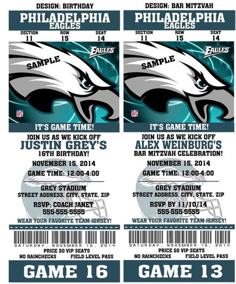 Printable Eagles Tickets - Printable Word Searches