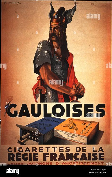 1930s France Gauloises Magazine Advert Stock Photo - Alamy