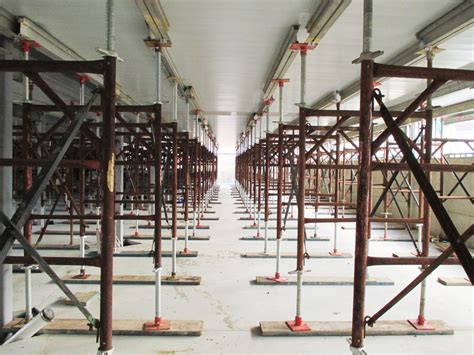 Maze of Hi load shoring frames for retirement community | Superior Scaffold Services