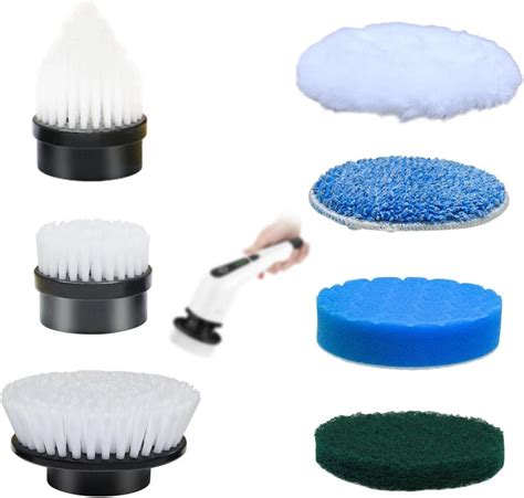 TOPMAKO Electric Spin Scrubber Replacement Brush Heads, 7pcs Extra Brush Accessories Kit for ...