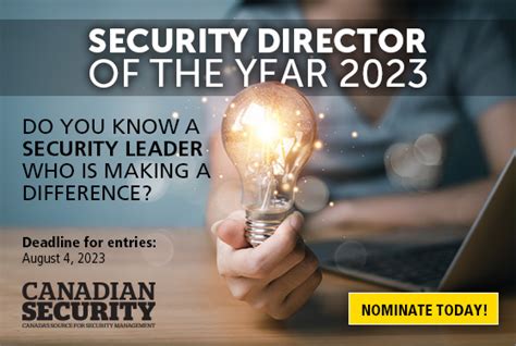 Security Director of the Year 2023 open for nominations - Canadian ...