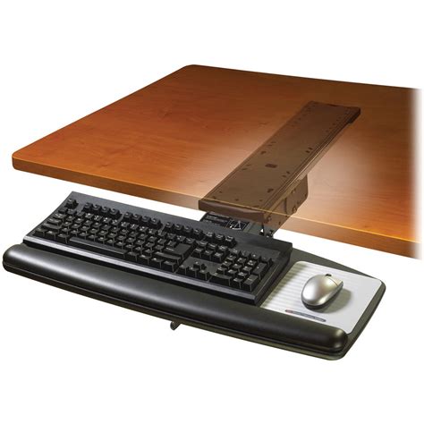 3M AKT70LE Adjustable Keyboard Tray with Lever-Adjust Arm