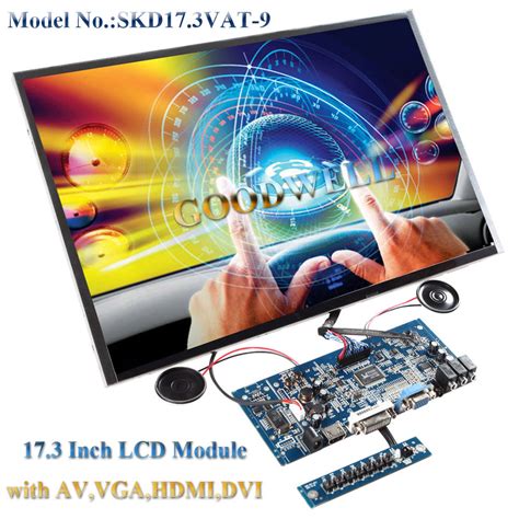 AV, VGA, HDMI, DVI Input 17.3" LCD Monitor - China LCD Monitor and LCD ...