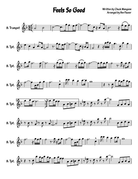 Feels So Good sheet music download free in PDF or MIDI