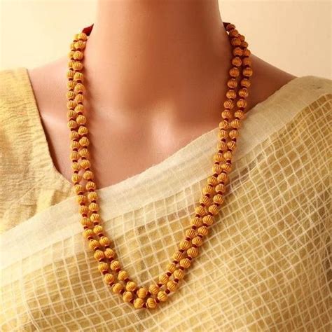 Buy Coorg Maroon Thread Jomale Necklace, Gift for Her Online in India - Etsy | Gold jewelry ...