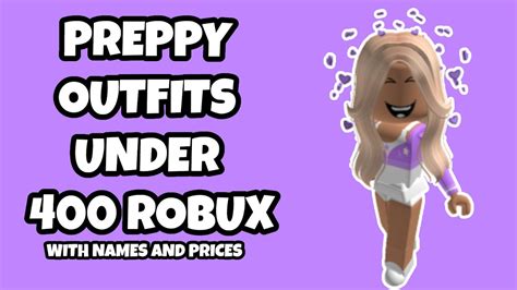 Preppy Roblox Outfits Under 400 Robux | Preppy Outfits Roblox Under 400 ...