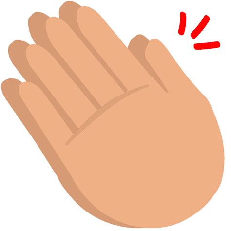 Clapping hands - Free vector emoji on creazilla.com