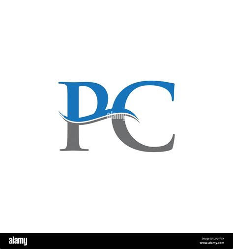 Initial Letter PC Logo Design Vector Template. PC Letter Logo Design ...