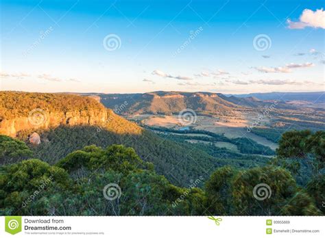 Aerial View of Australian Countryside Landscape Stock Image - Image of ...