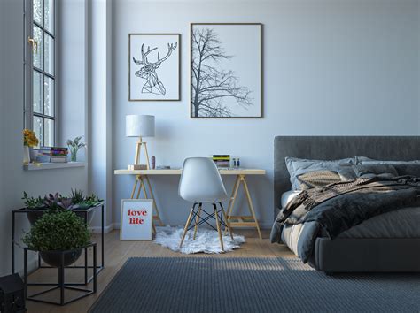 ArtStation - Minimalist bedroom