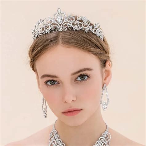 Aliexpress.com : Buy Pageant Crystal King Crown Pearl Princess Bride ...