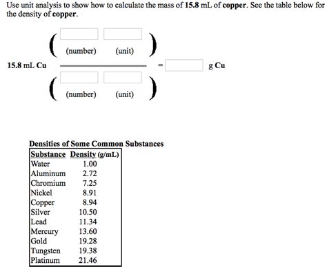 Solved: Use Unit Analysis To Show How To Calculate The Mas... | Chegg.com