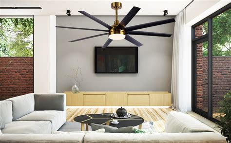 Amazon.com: IQCSXLQ 72 Inch Industrial Large Ceiling Fans with Lights ...