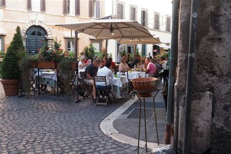 Restaurant in the City Center in Rome, Italy Editorial Image - Image of ...