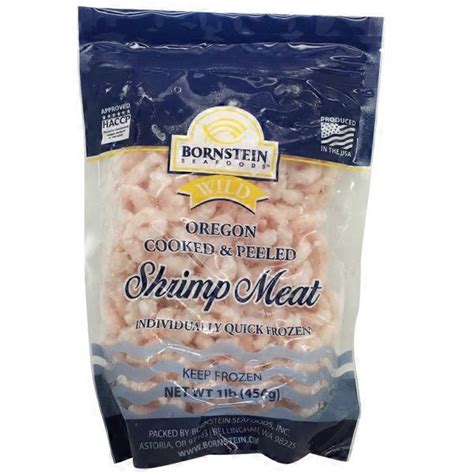 Bornstein Seafoods Wild Oregon Cooked & Peeled Shrimp Meat (1 lb ...