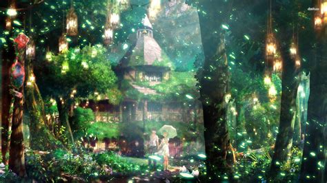 Magical forest HD wallpaper | Anime background, Anime scenery, Anime wallpaper 1920x1080