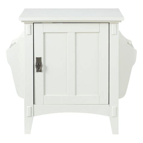 Home Decorators Collection White Storage End Table-9224200410 - The ...