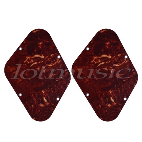 Electric Guitar Cavity Cover Back Plate Backplate for Guitar Parts Tortoise Shell ABS Pack of 2 ...