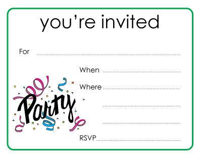 Party You're Invited Cards | Youre invited, Invitations