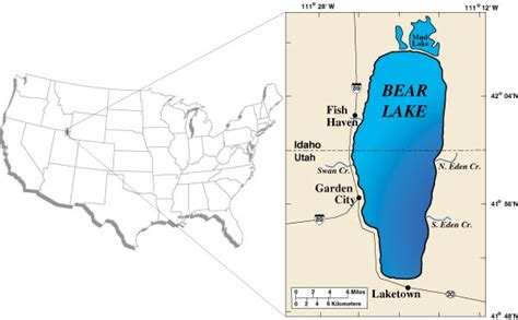 Bear Lake Utah Map | World Map Gray