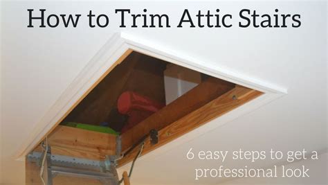 How to install Attic Stairs Trim | Stairs trim, Attic access door, Attic doors