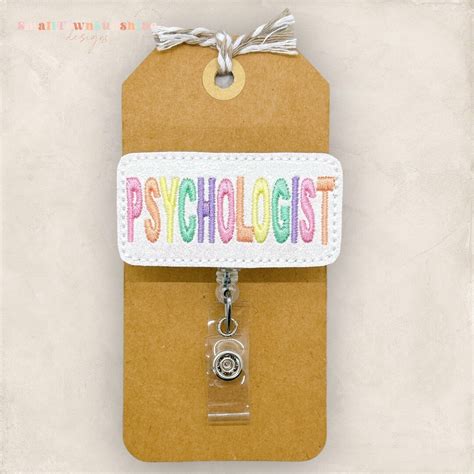 Psychologist Badge Reel, Psych Badge Holder, Psychology Lanyard, Badge Buddy, Coworker Gift ...