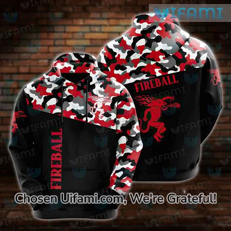 Fireball Whiskey Hoodie 3D Superb Camo Gift - Personalized Gifts ...