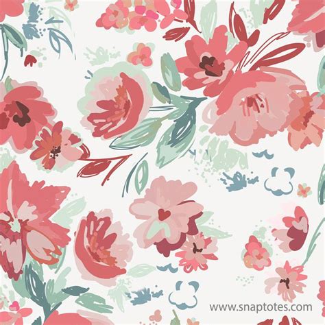 Preppy Floral Pattern Background in 2021 | Background patterns ...