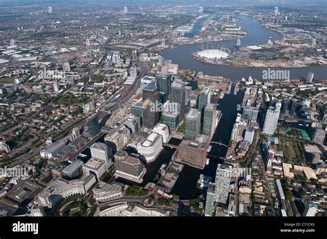 Aerial view of London Docklands Stock Photo - Alamy