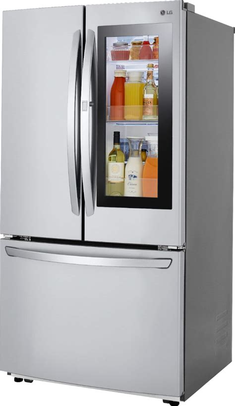 Customer Reviews: LG 22.6 Cu. Ft. French InstaView Door-in-Door Counter-Depth Refrigerator with ...