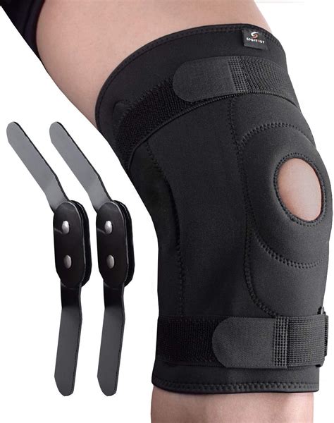 Sportout Knee Brace Support, Removable Aluminum Hinges Knee Brace Perfect for Meniscus Tear, ACL ...