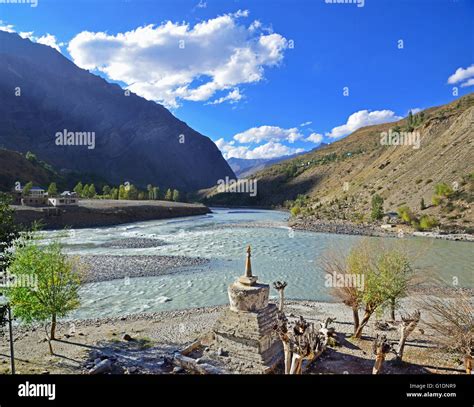 Chandra river at tandi hi-res stock photography and images - Alamy