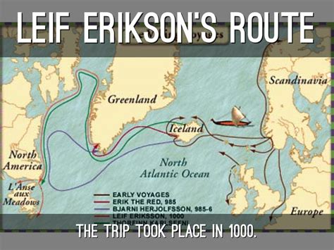 Leif Ericson Voyage Map