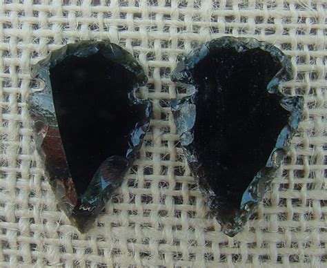 Obsidian Arrowheads Spearheads