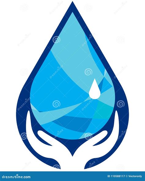 Save Water Logo - Vector Illustraion Stock Vector - Illustration of ...