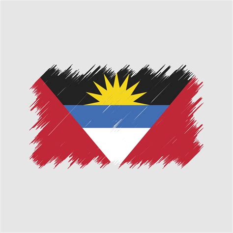 Antigua and Barbuda Flag Brush. National Flag 10363712 Vector Art at ...