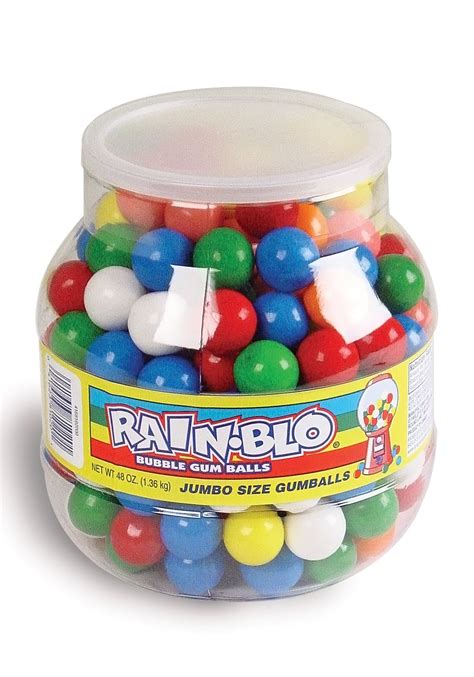 Rainblo Jumbo Gum Balls, Assorted Flavors, 48 Oz - Walmart.com