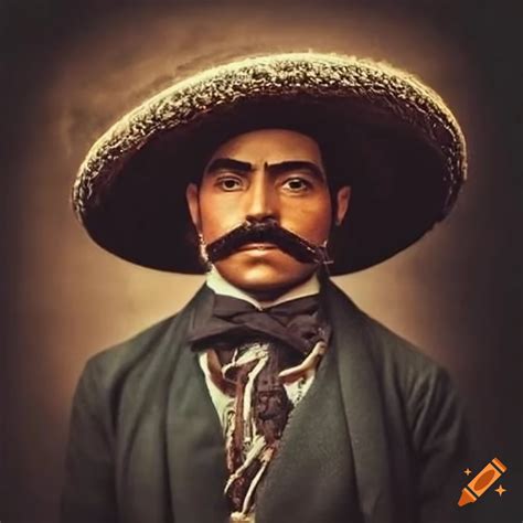 Portrait of emiliano zapata, mexican revolutionary