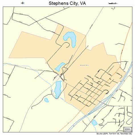 Stephens City Virginia Street Map 5175344