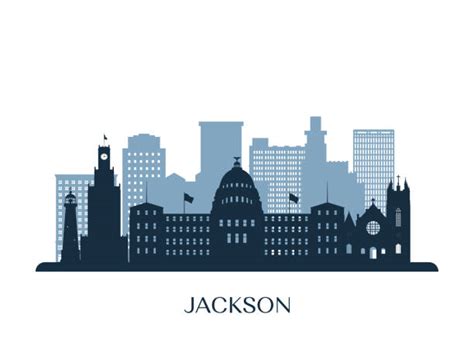 Jackson Mississippi Skyline Illustrations, Royalty-Free Vector Graphics ...