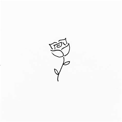 & #Tattoo #Minimal #Art #Illustration #LineWork #BlackWork #Design #Rose #RoseTattoo #Drawing # ...