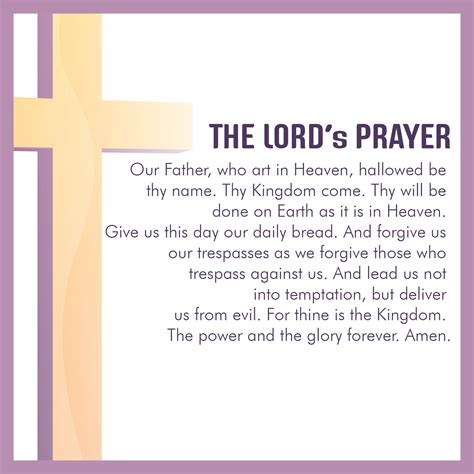 The Lords Prayer King James Version Printable