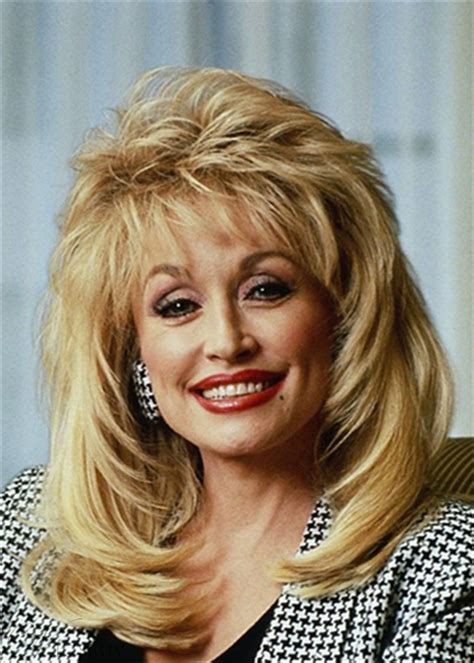 Dolly Parton Hairstyle Synthetic Hair Lace Front Cap Wig | Wig hairstyles, Medium hair styles ...