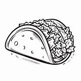 Taco Coloring Sheet Pictures  Freepik sketch template