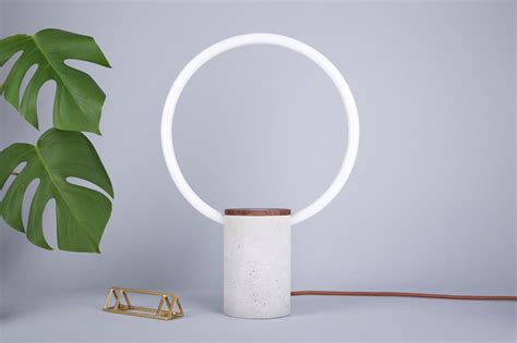 Circle lamp | Concrete lamp, Lamp design, Circular lighting