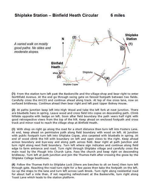 Shiplake and Binfield Heath Circular Walk